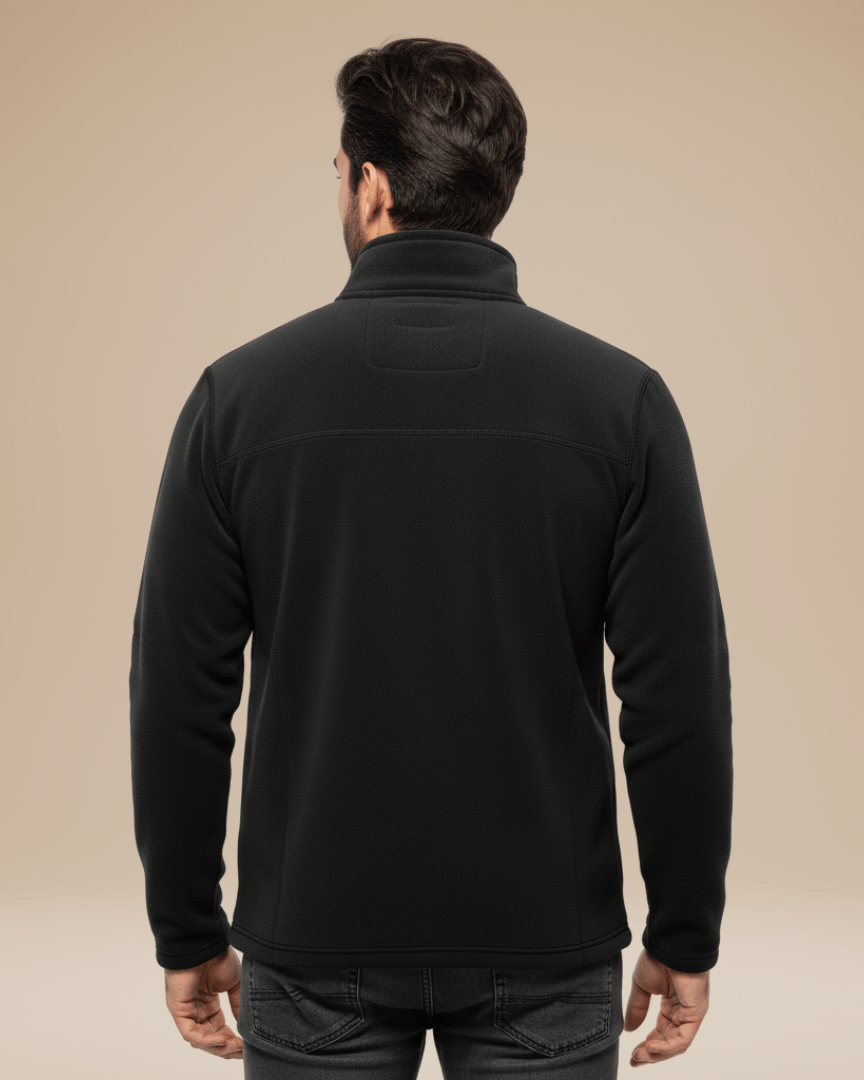 Maglione Uomo in Pile con Mezza Zip Caldo Leggero Outdoor