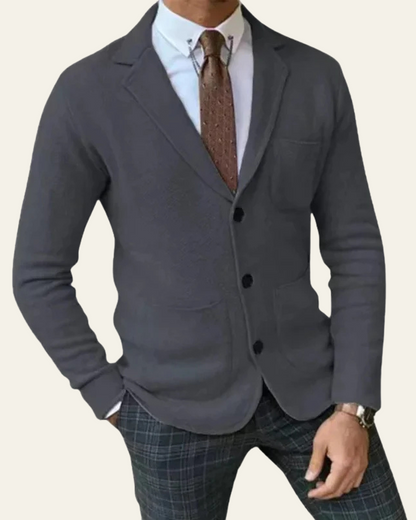 Blazer Uomo in Maglia Premium Slim Fit