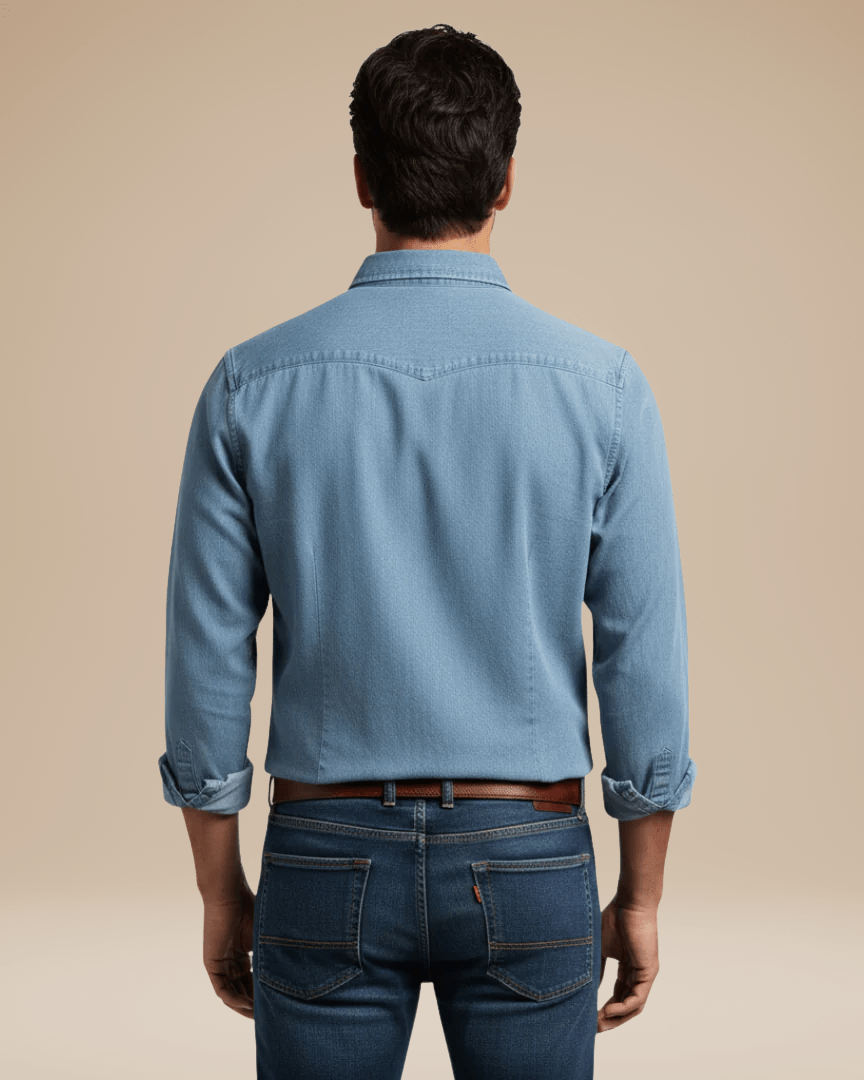 Camicia Uomo Casual Elegante in Cotone Spazzolato Morbida