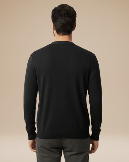 Cardigan Uomo Misto Cashmere Scollo a V Bottoni Elegante