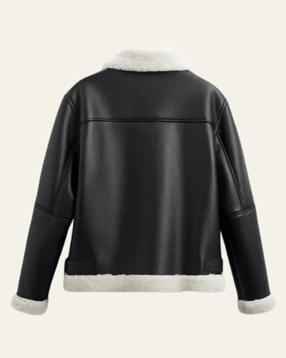 Giacca Aviator Uomo in Pelle Vegana