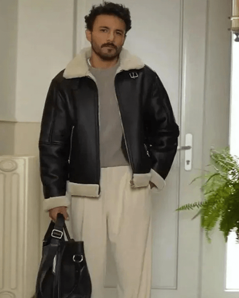 Giacca Aviator Uomo in Pelle Vegana