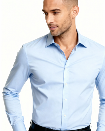 Camicia Uomo Formale in Cotone Morbido Elastan Senza Tempo