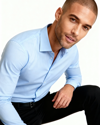 Camicia Uomo Formale in Cotone Morbido Elastan Senza Tempo