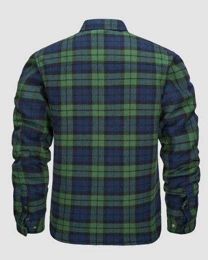 Overshirt Uomo in Flanella Trapuntata