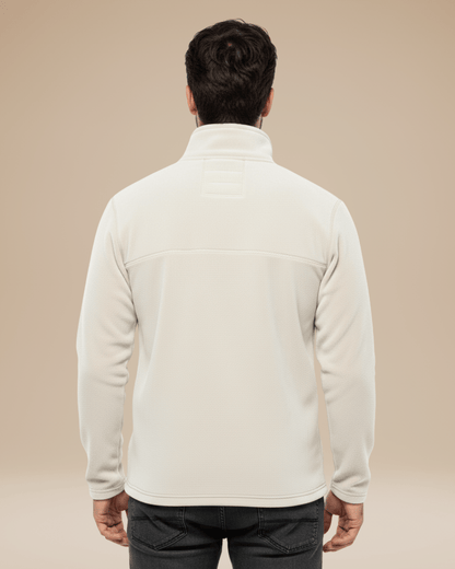 Maglione Uomo in Pile con Mezza Zip Caldo Leggero Outdoor