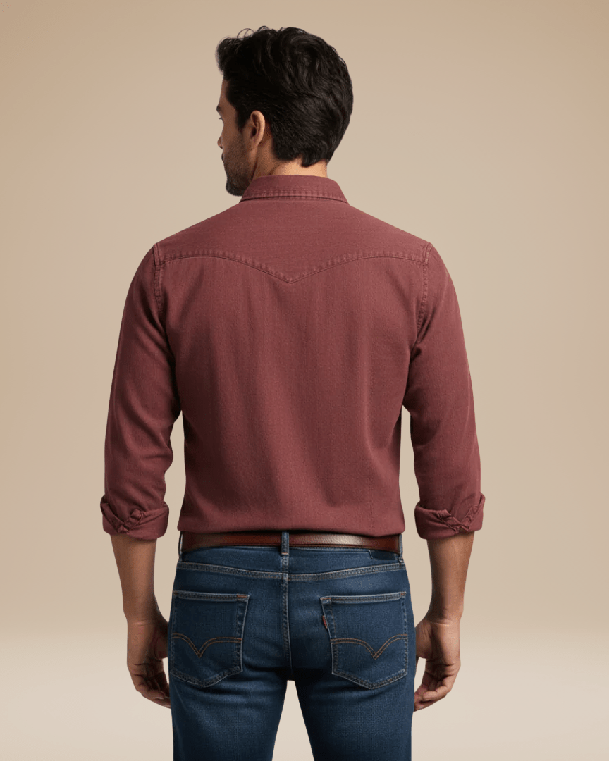 Camicia Uomo Casual Elegante in Cotone Spazzolato Morbida