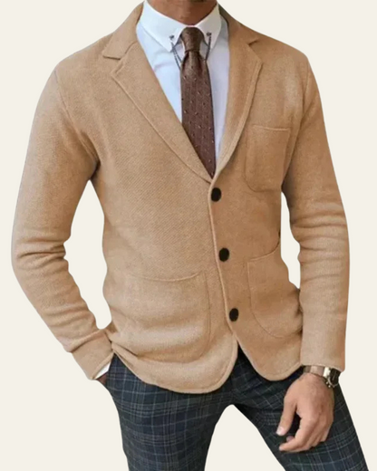 Blazer Uomo in Maglia Premium Slim Fit