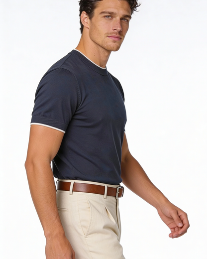 Maglietta Uomo Girocollo in Cotone Leggero Premium