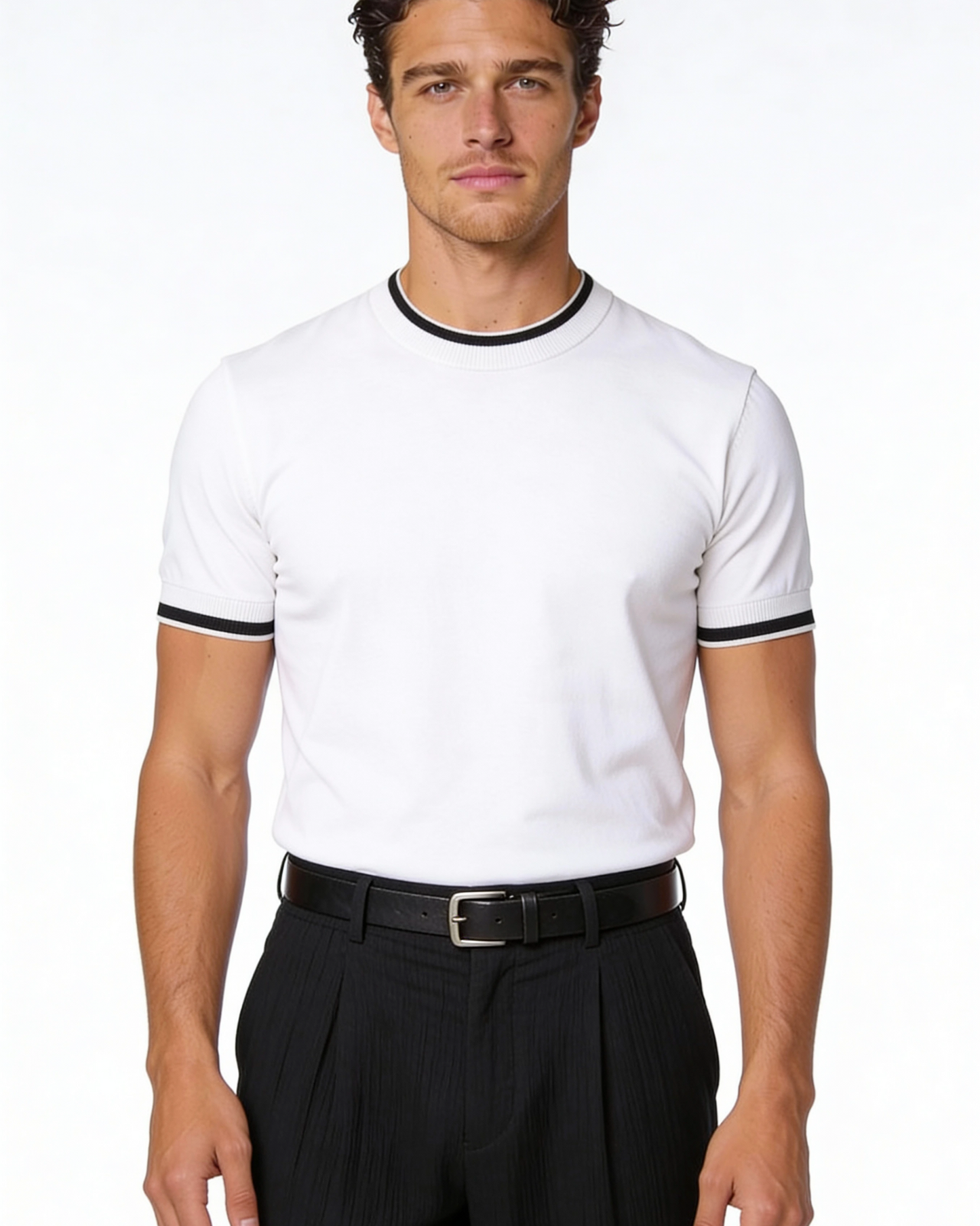 Maglietta Uomo Girocollo in Lyocell e Cotone Quiet Luxury