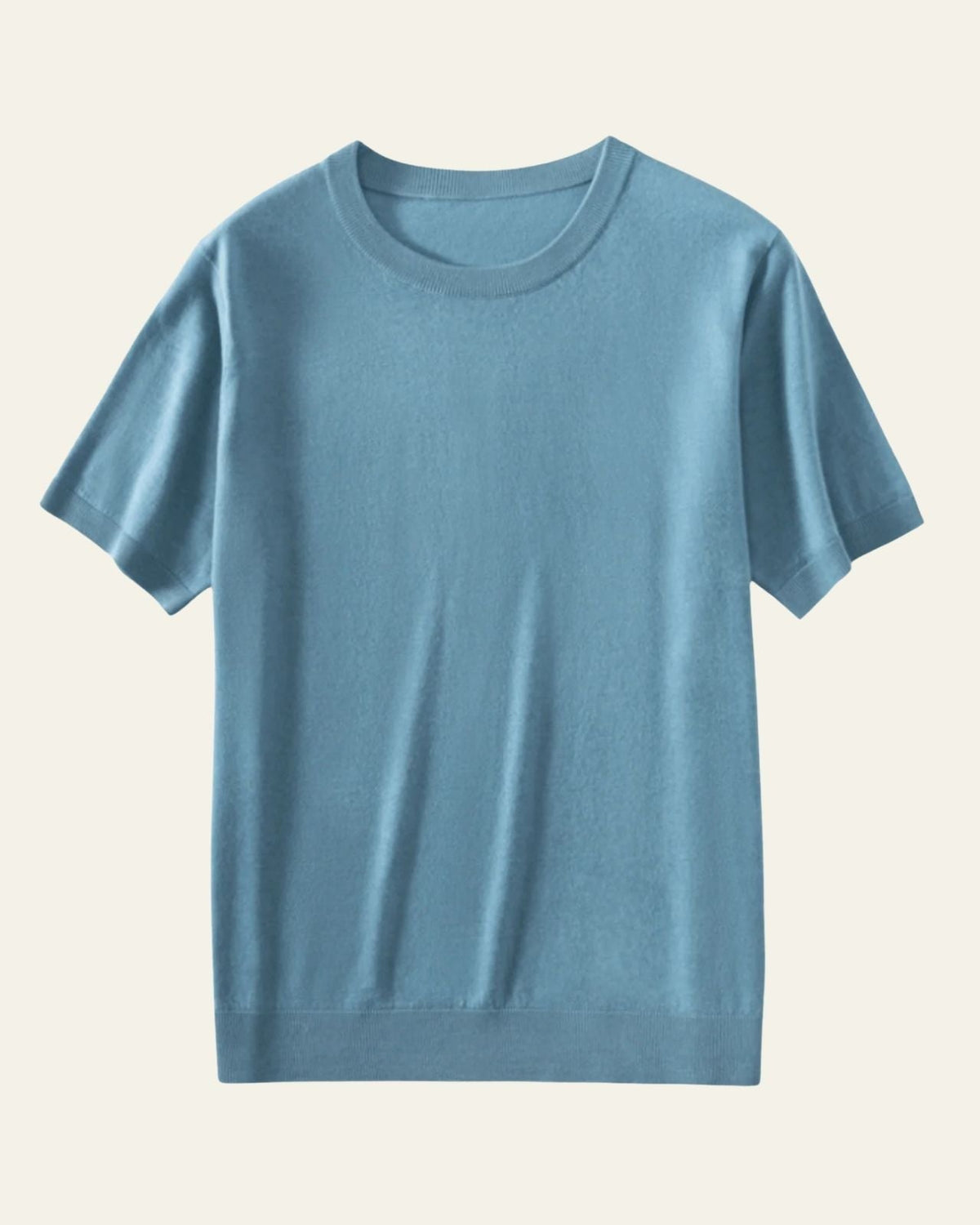 Maglietta Uomo in Lana Lavorata a Maglia Comfort Leggero