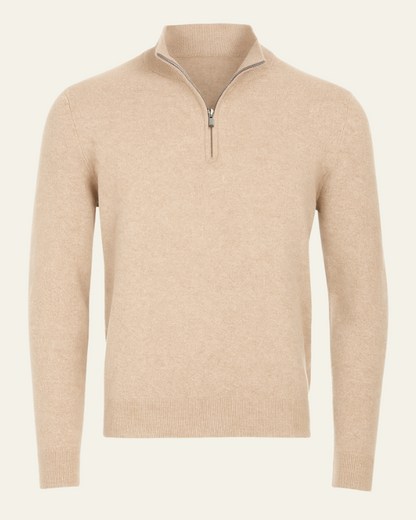 Maglione Uomo con Cerniera a Metà Raffinatezza Sobria Versatile