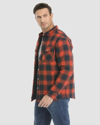 Overshirt Uomo in Flanella Trapuntata