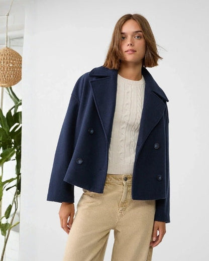 Cappotto Corto Donna Doppiopetto in Lana