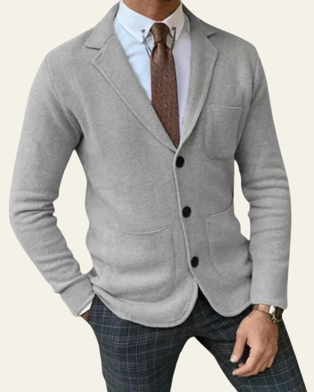 Blazer Uomo in Maglia Premium Slim Fit