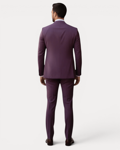 Abito Uomo Tre Pezzi Su Misura in Lana Stretch Formale