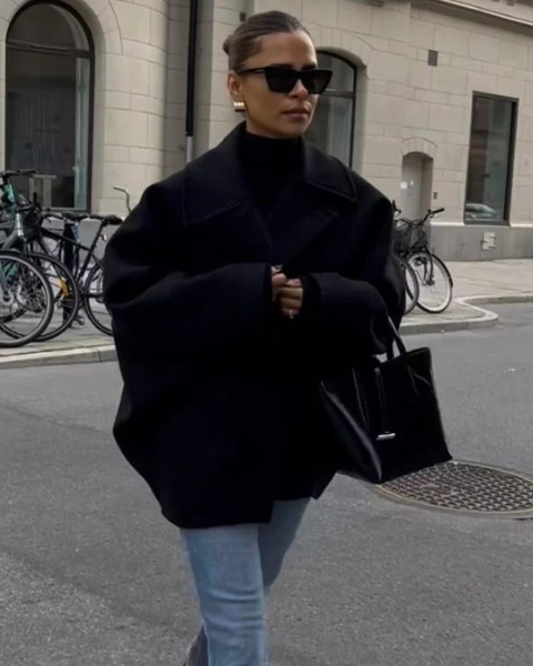 Cappotto Car Coat Donna in Lana