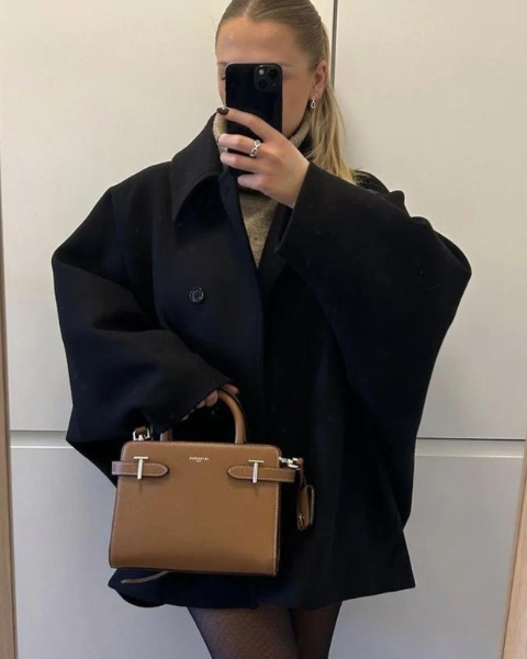 Cappotto Car Coat Donna in Lana