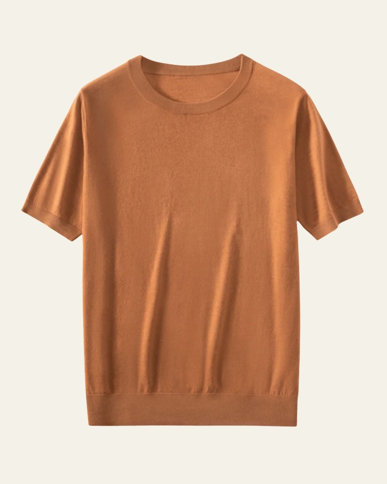 Maglietta Uomo in Lana Lavorata a Maglia Comfort Leggero