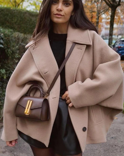 Cappotto Car Coat Donna in Lana