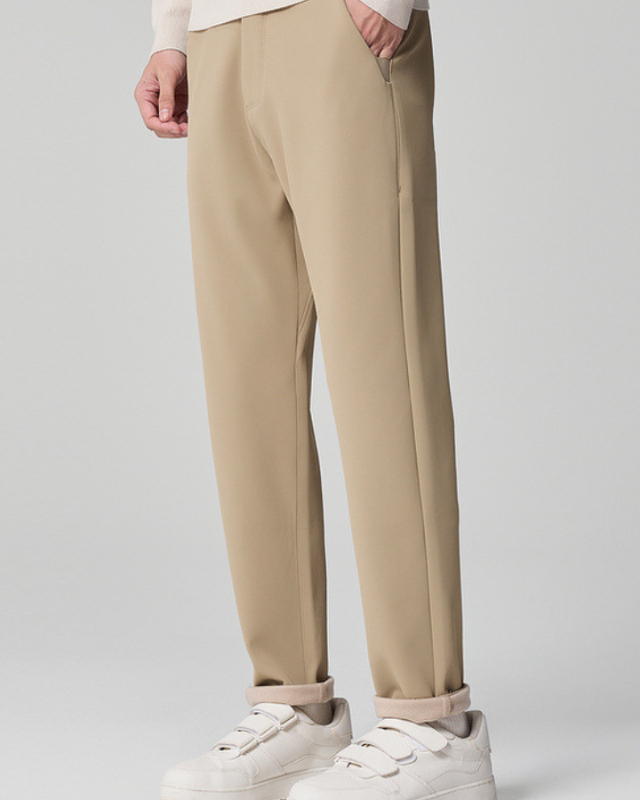 Pantaloni Uomo Dritti Classici Linea Pulita Eleganti