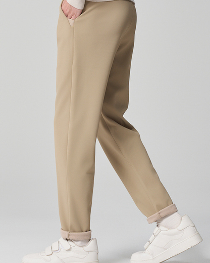 Pantaloni Uomo Dritti Classici Linea Pulita Eleganti