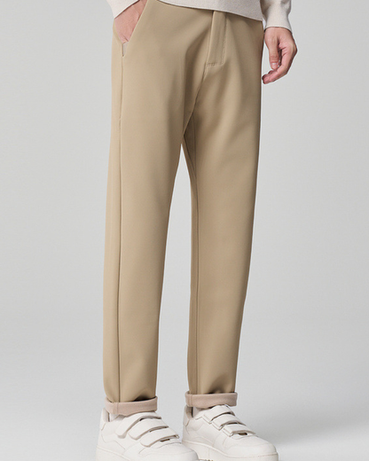 Pantaloni Uomo Dritti Classici Linea Pulita Eleganti