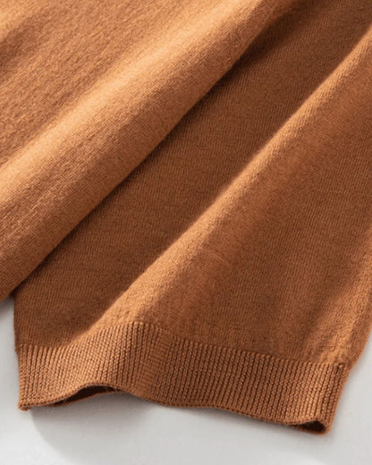Maglietta Uomo in Lana Lavorata a Maglia Comfort Leggero