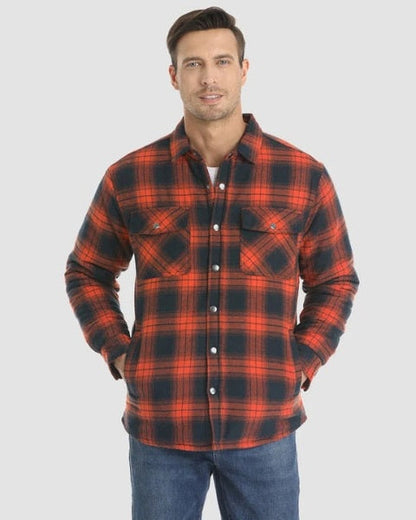 Overshirt Uomo in Flanella Trapuntata