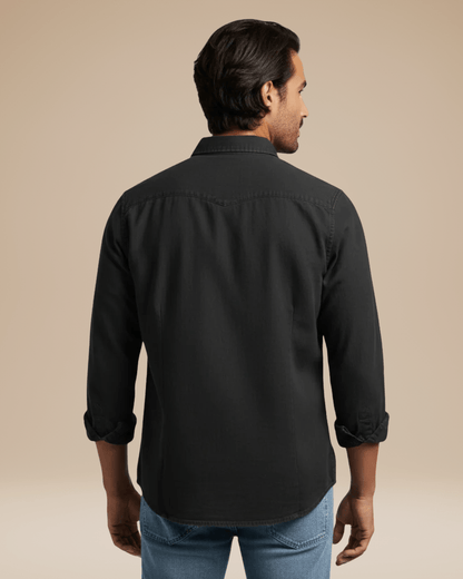 Camicia Uomo Casual Elegante in Cotone Spazzolato Morbida