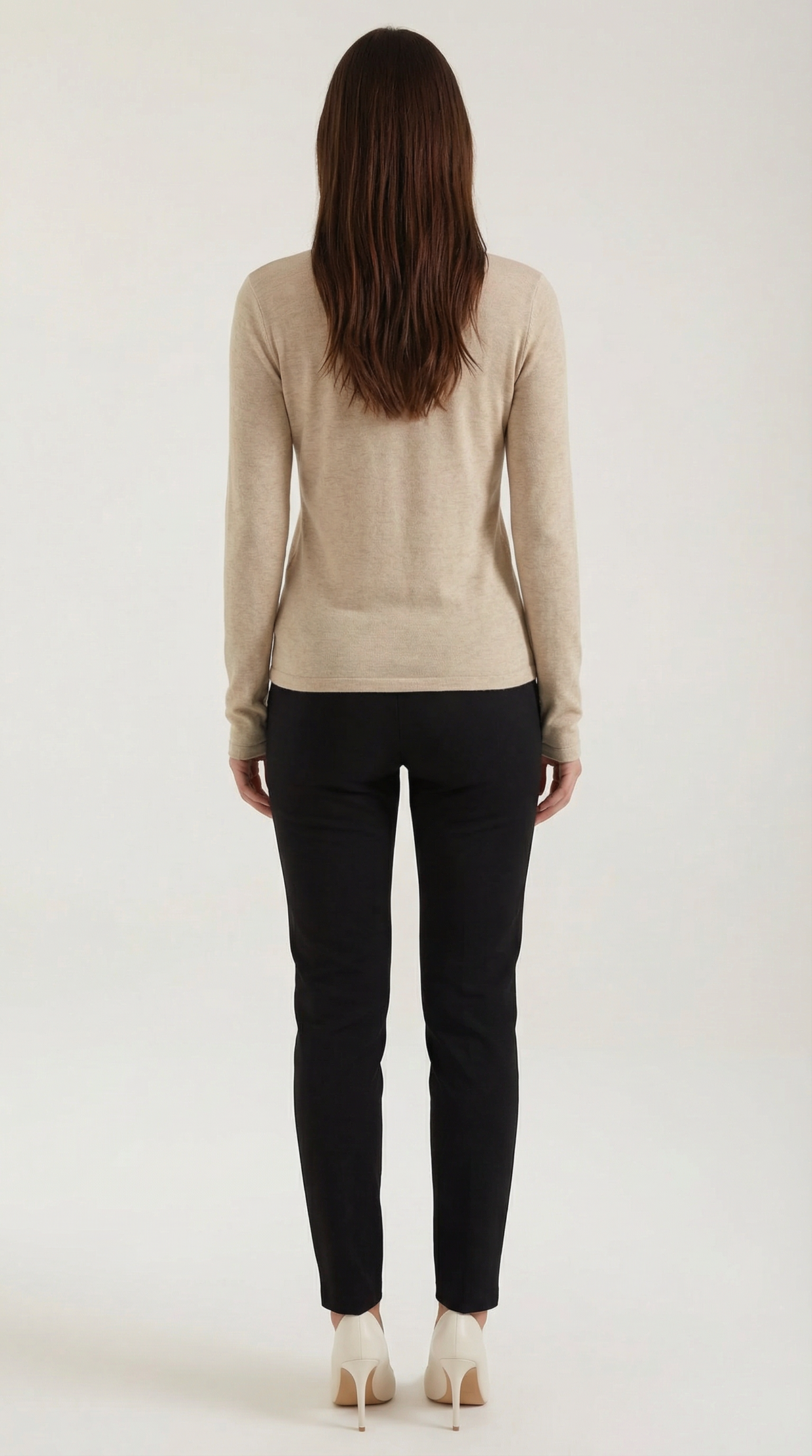 Top Donna a Maniche Lunghe con Tagli sul Petto