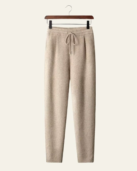Pantaloni Uomo in Cashmere da Relax Morbidi Drappeggio Fluido