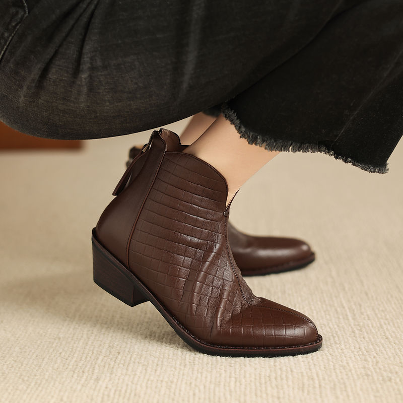 Teresa | Stivali Donna in Pelle Autentica con Plateau Discreto