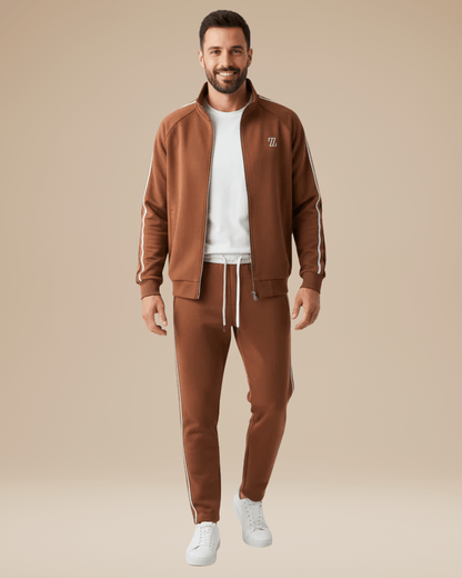 Completo Sportivo Uomo Giacca con Zip e Pantaloni Palestra