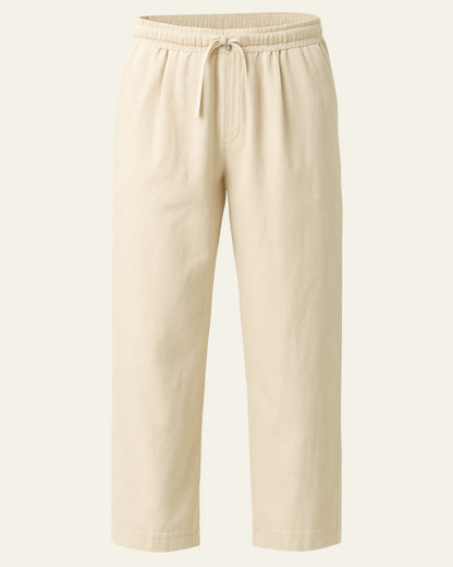 Pantaloni Uomo in Lino e Cotone Leggeri Stile Costiero