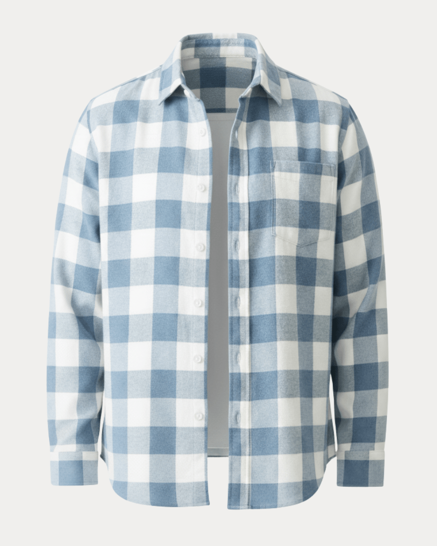 Camicia Uomo a Quadri Versatile Moderna Stile Casual Raffinato