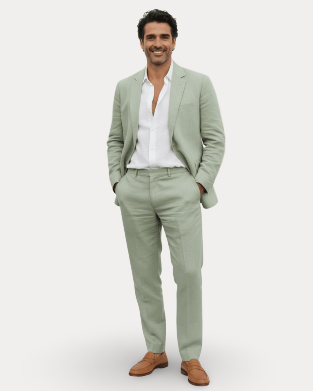 Abito Uomo Sartoriale in Lino Traspirante per Matrimoni