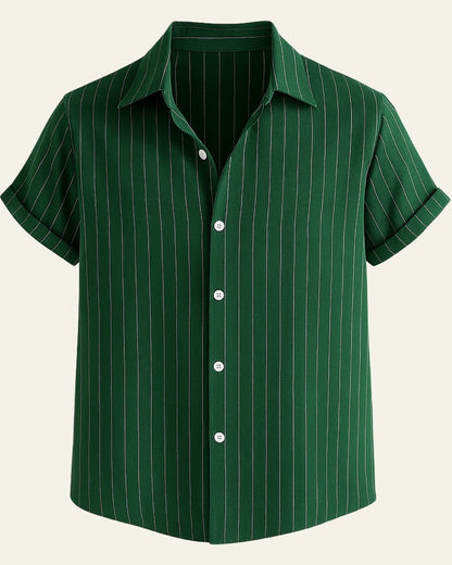 Camicia Uomo Misto Lino e Poliestere Leggera Resistente
