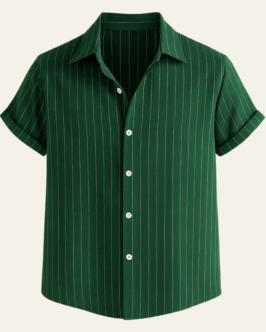 Camicia Uomo in Misto Lino e Poliestere