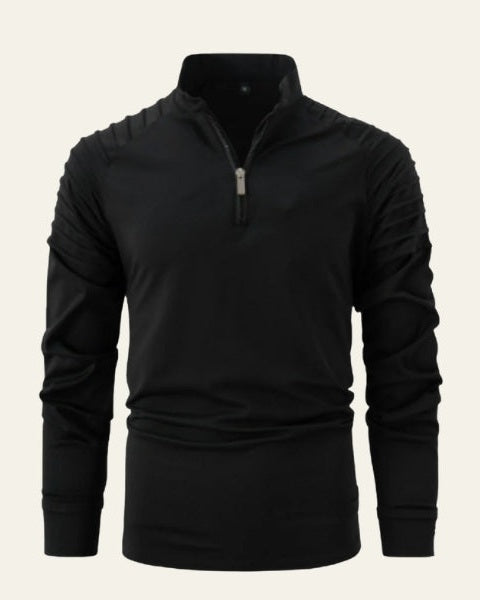 Maglione Uomo con Zip Frontale a Metà Comfort Versatile