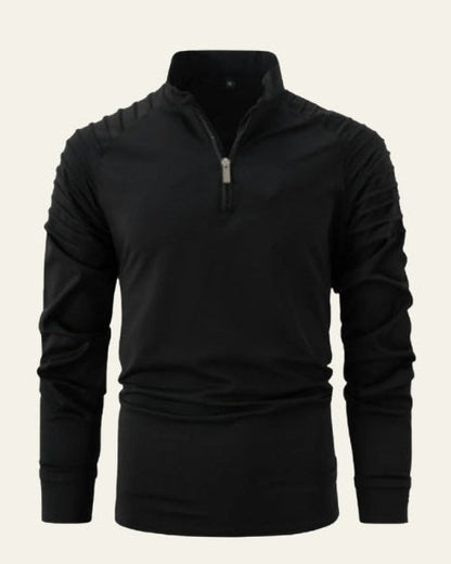Maglione Uomo con Zip Frontale a Metà Comfort Versatile