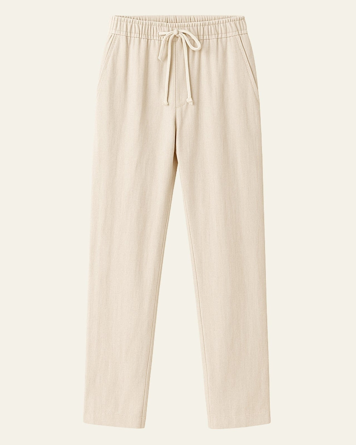 Pantaloni Uomo in Lino Rilassati Linea Fluida Traspiranti