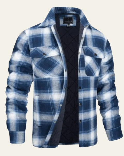 Giacca Camicia Uomo in Flanella Foderata