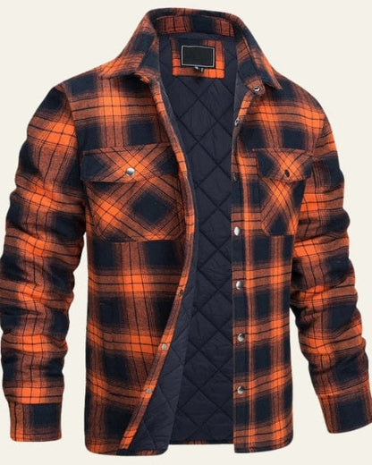 Overshirt Uomo in Flanella Trapuntata