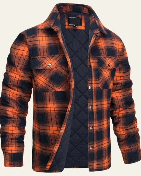 Overshirt Uomo in Flanella Trapuntata