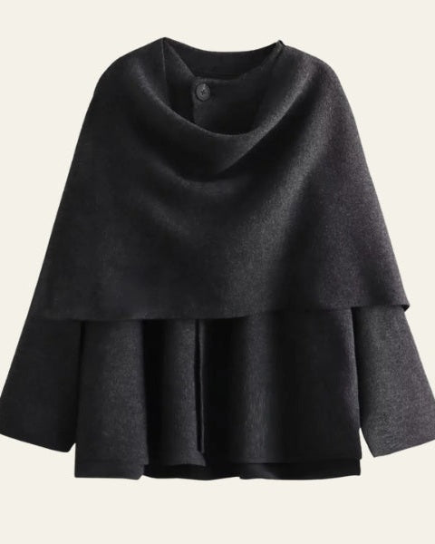 Giacca Donna in Lana Drappeggiata