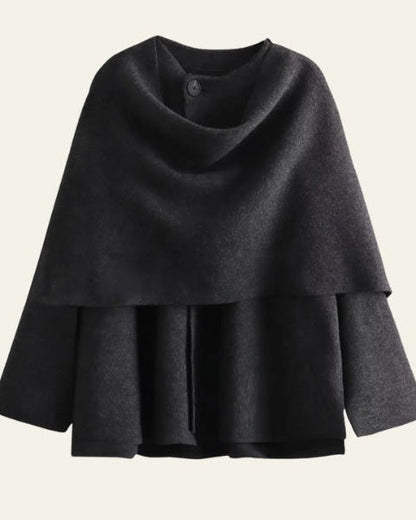 Giacca Donna in Lana Drappeggiata