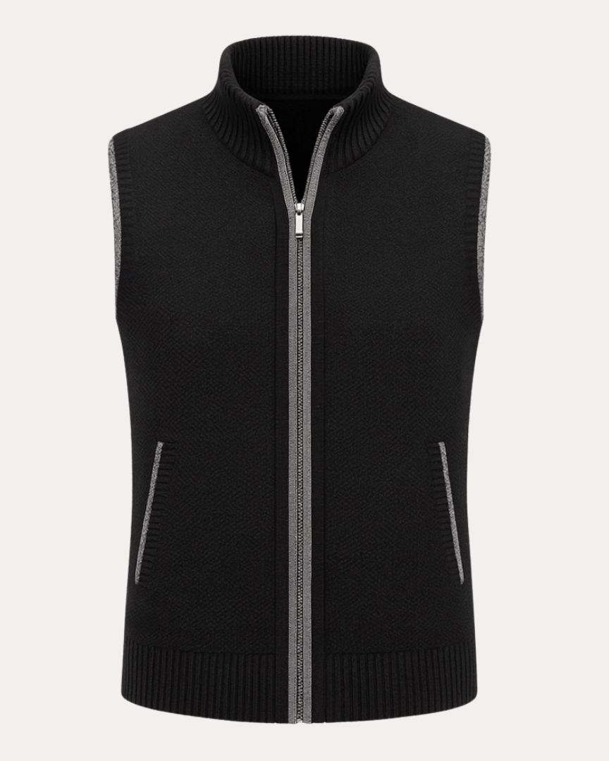 Gilet Uomo in Maglia Mista Lana