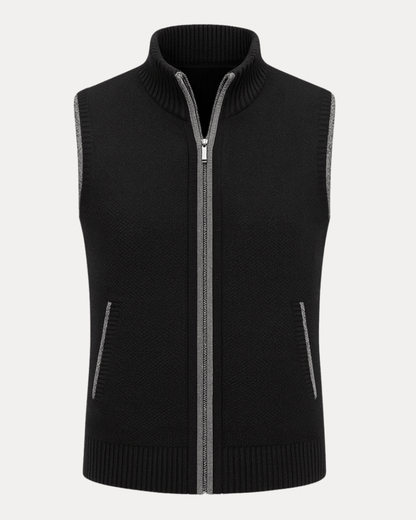 Gilet Uomo in Maglia Mista Lana