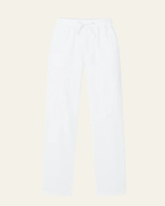 Pantaloni Uomo in Cotone Lino con Coulisse Rilassati Comodi